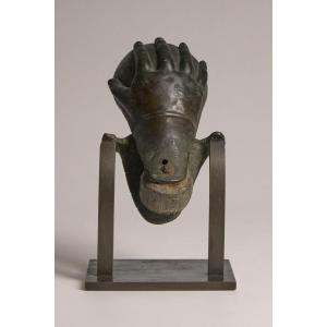 Billiard Table Receiver  - Bronze Hand - 19th Century