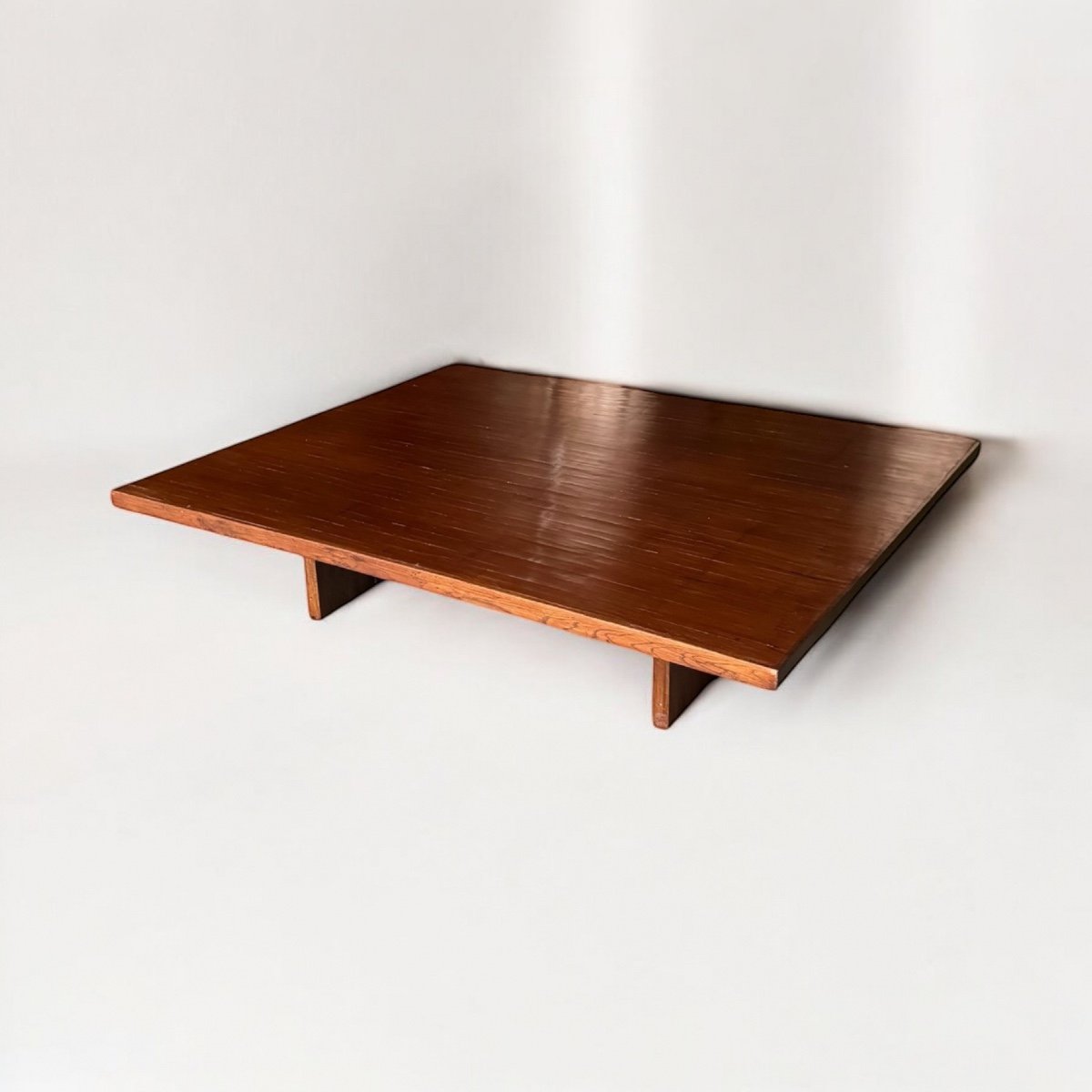 Table Basse Vintage En Bambou -photo-2