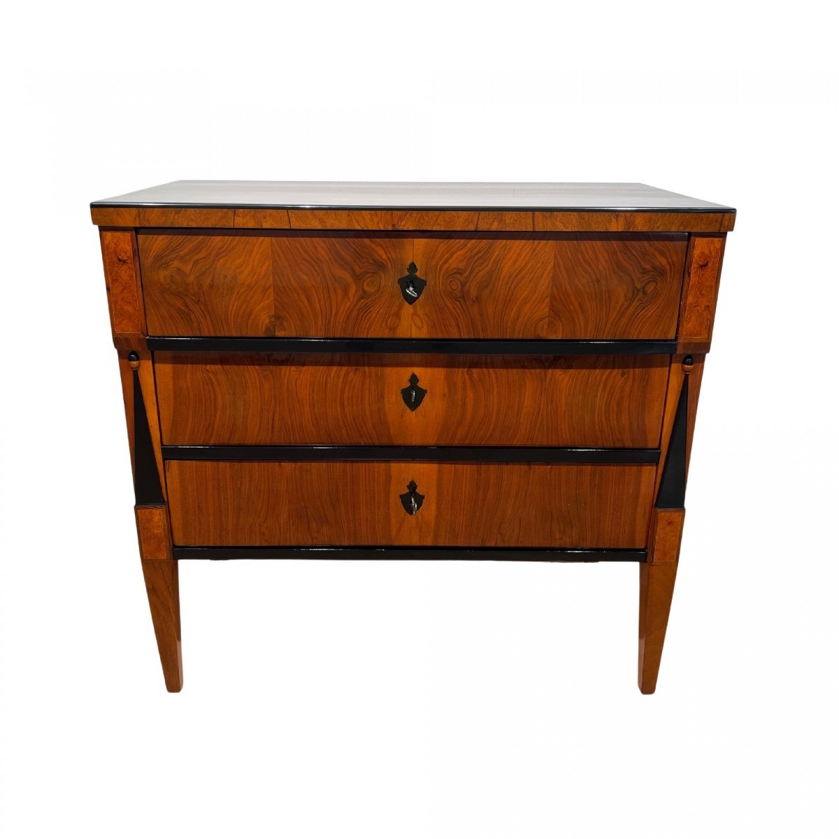 Biedermeier Writing Chest, Walnut Veneer, South Germany Circa 1825-photo-2