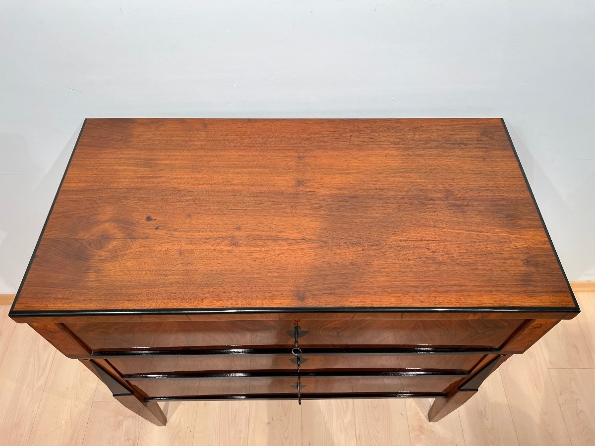 Biedermeier Writing Chest, Walnut Veneer, South Germany Circa 1825-photo-1