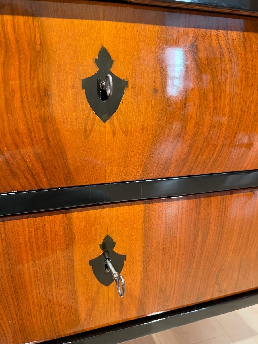 Biedermeier Writing Chest, Walnut Veneer, South Germany Circa 1825-photo-3