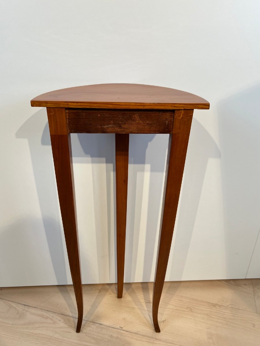 Table Biedermeier Demi-lune, Bois De Cerisier, Allemagne Du Sud Vers 1830-photo-7