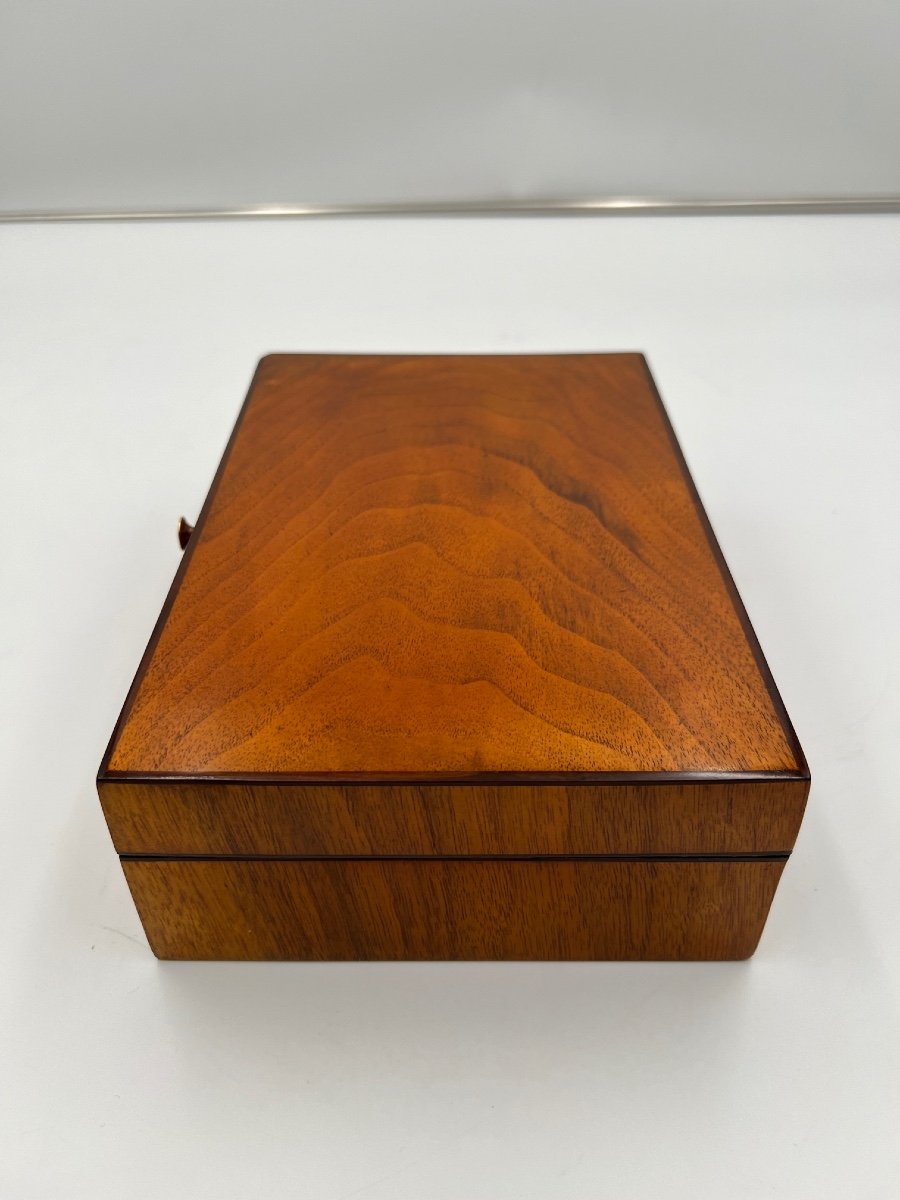 Biedermeier Sewing Box, Walnut Veneer, Austria Circa 1820-photo-5