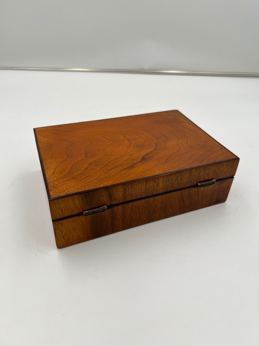 Biedermeier Sewing Box, Walnut Veneer, Austria Circa 1820-photo-6