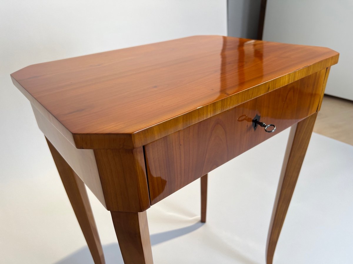 Biedermeier Sewing Table, Cherry Wood, South Germany Circa 1830-photo-5