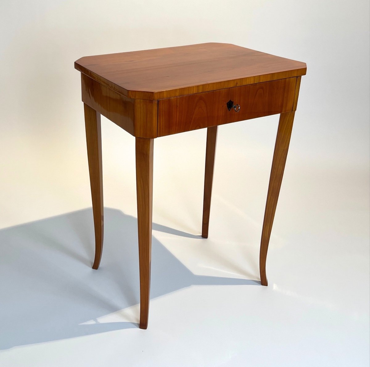 Biedermeier Sewing Table, Cherry Wood, South Germany Circa 1830