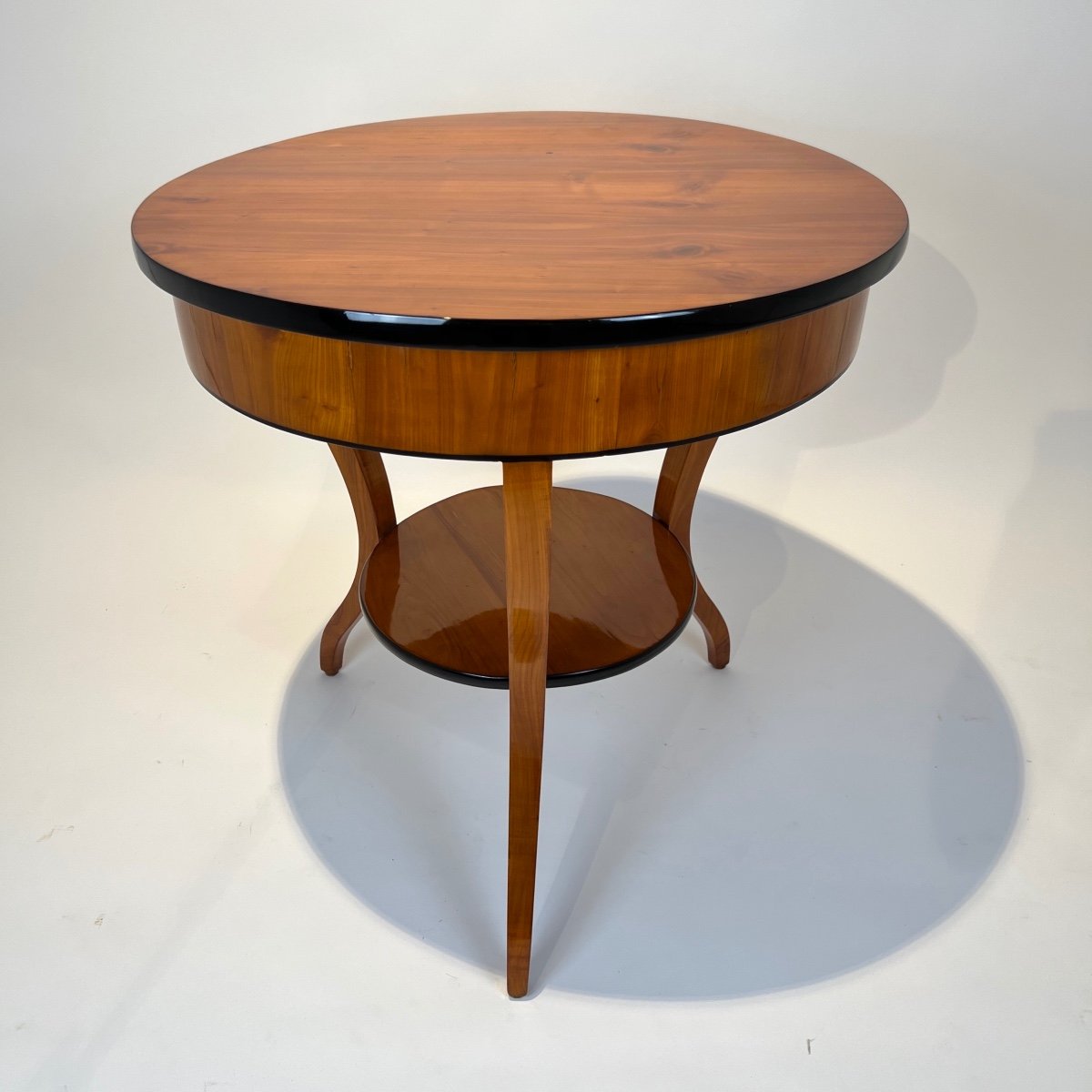 Table Ronde Biedermeier, Bois De Cerisier, Allemagne Du Sud Vers 1820-photo-7