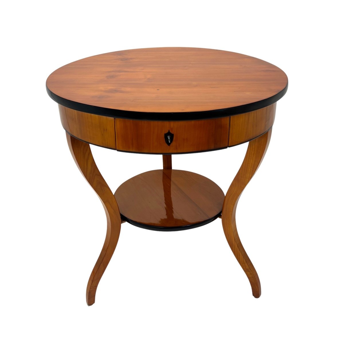 Table Ronde Biedermeier, Bois De Cerisier, Allemagne Du Sud Vers 1820