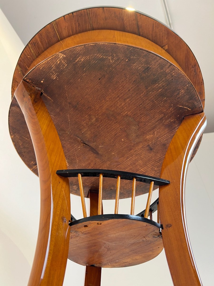 Biedermeier Sewing Table, Cherry Wood, South Germany Circa 1820-photo-7