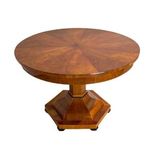 Biedermeier Center Table, Cherry Wood, Austria Circa 1820