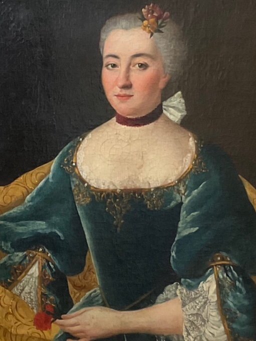 Portrait école Française Du XVIII ème Siècle D’après Louis-richard-françois Dupont 1734 1765-photo-3