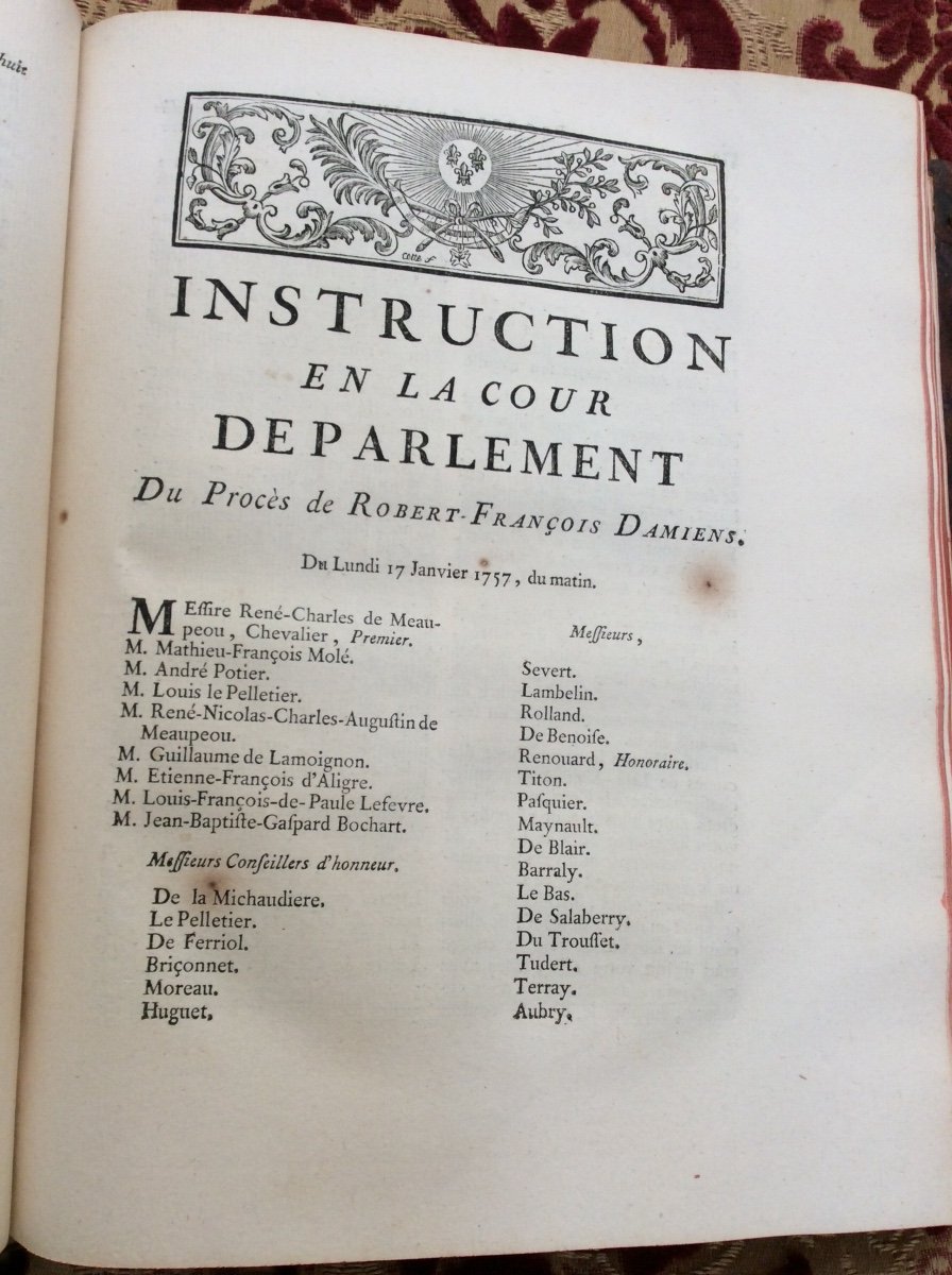 Original Documents And Procedures Of The Trial Of Robert-françois Damiens, 1757-photo-1