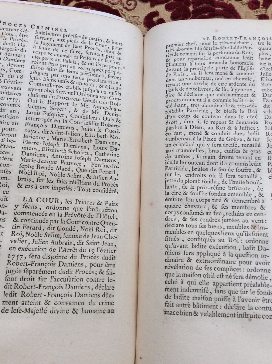 Original Documents And Procedures Of The Trial Of Robert-françois Damiens, 1757-photo-2