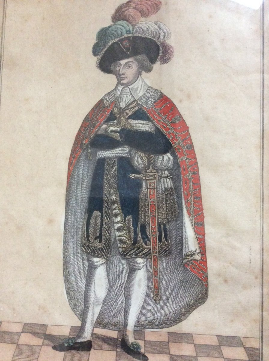 Jean Baptiste Treilhard Member Of The Directory In Grand Costume, Engraving Circa 1798-photo-2
