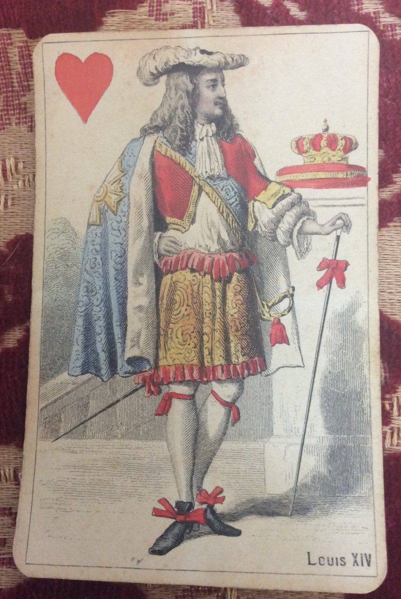 Card Game The Kings Of France Circa 1850 1860-photo-2