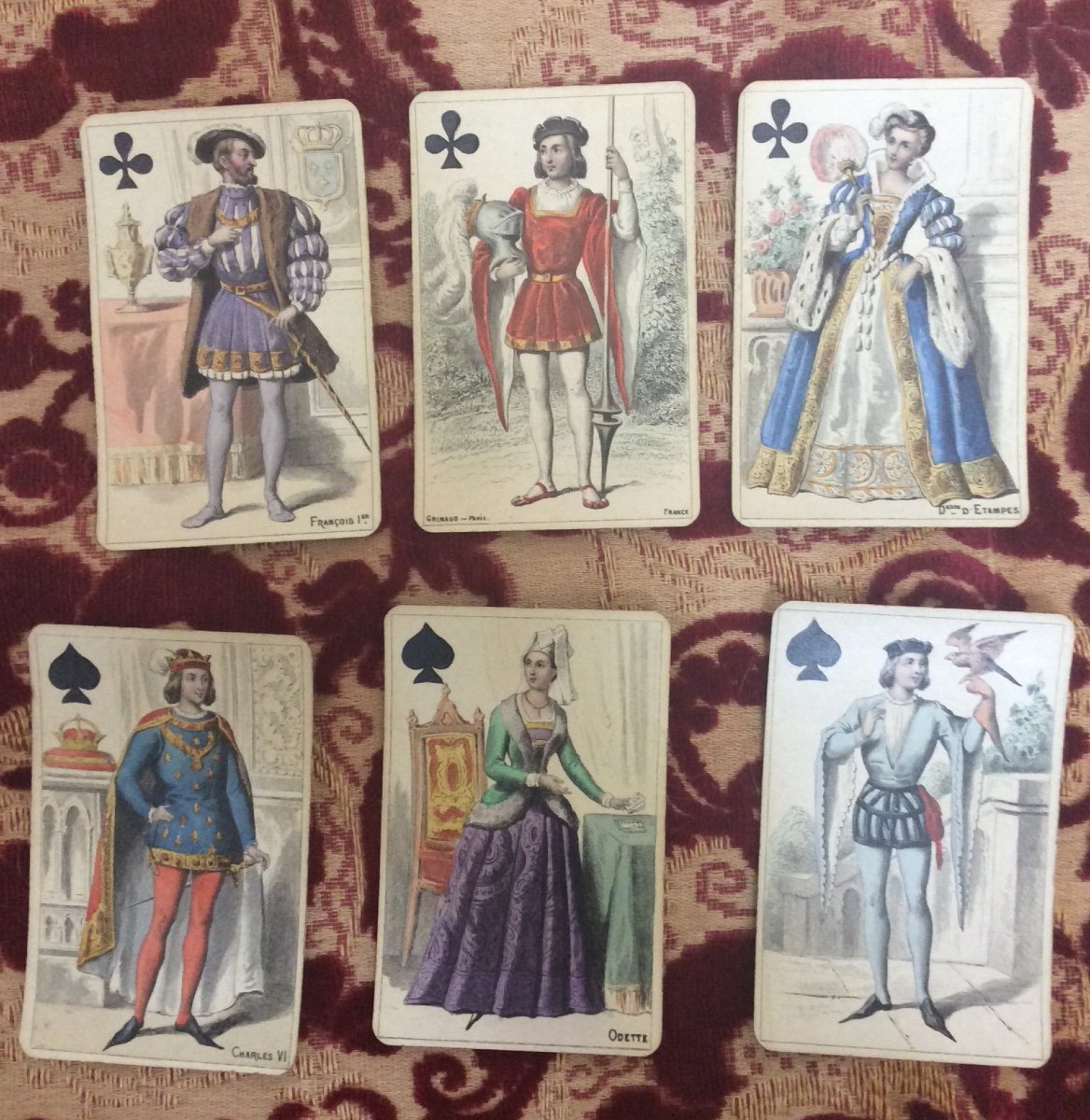 Card Game The Kings Of France Circa 1850 1860