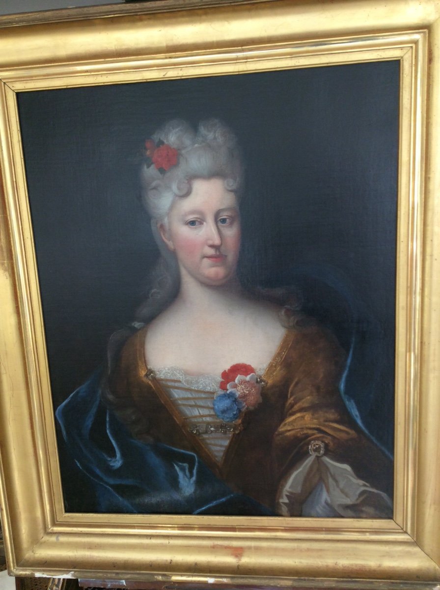 Portrait Of A Lady Of Quality School Of Nicolas De Largillierre Around 1710 1720