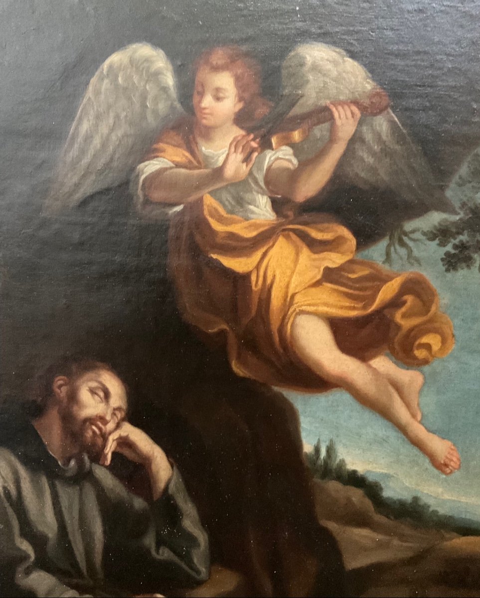 Saint Francis In Ecstasy Italian School Of The 17th Century After Guido Reni-photo-2