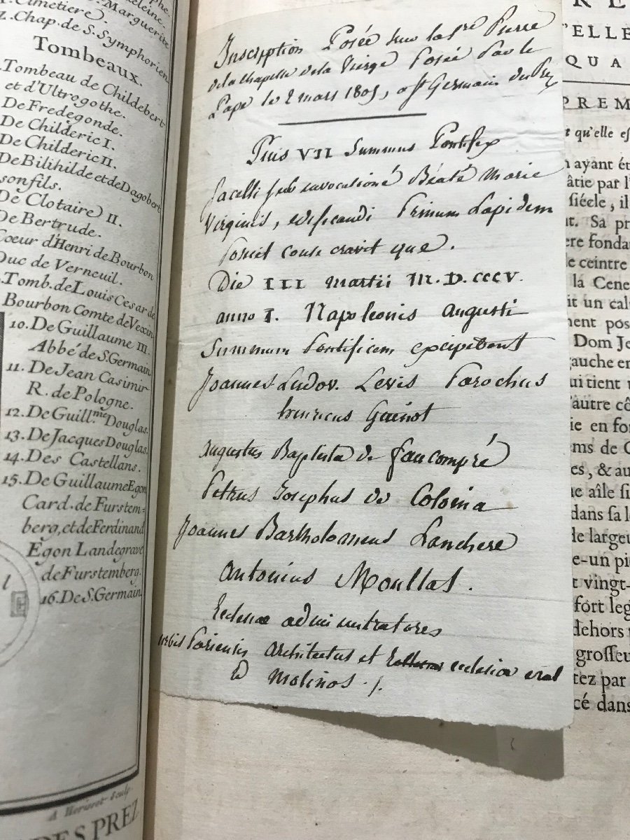 Histoire De l'Abbaye Royale De Saint Germain Des Pres édition Originale De 1724-photo-2