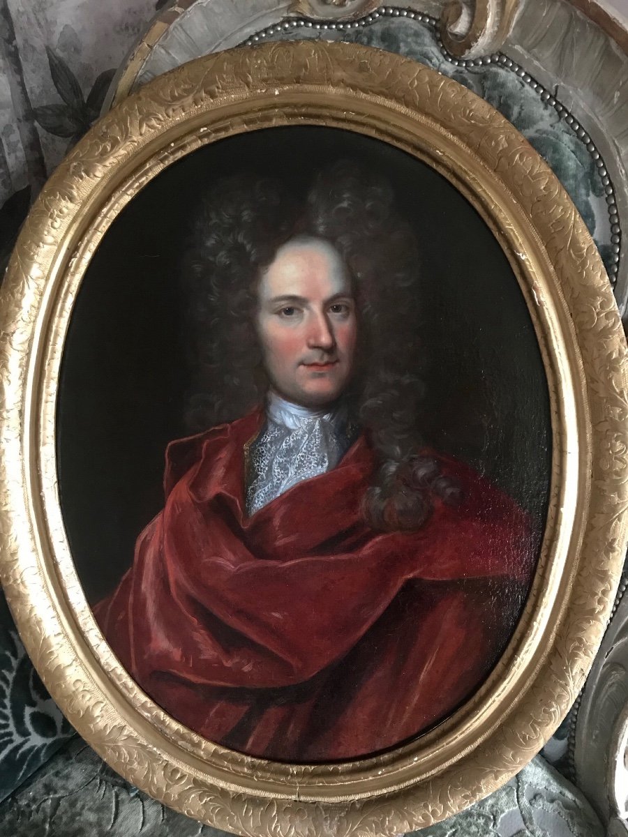 Portrait Of Marquis De Brunoy French School Of The 18th Century -photo-2