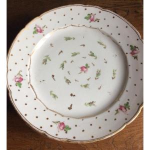 Suite De Six Assiettes En Porcelaine Manufacture Verneuilh Et Vanier Vers 1787 1790