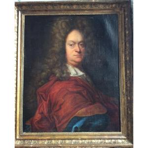 Portrait Of A Man, French School, In The Style Of Hyacinthe Rigaud, Circa 1710