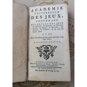 Académie Universelle Des Jeux 1739