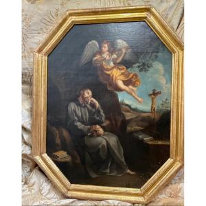 Saint François En Extase école Italienne Du XVII ème Siecle D’après Guido Reni