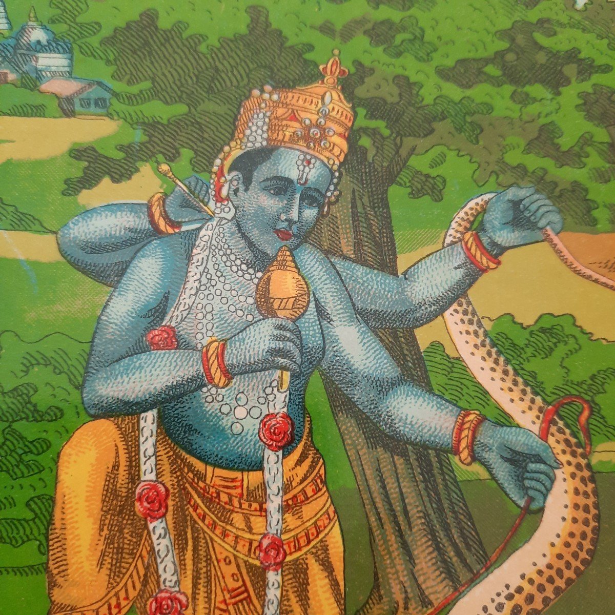 Quand Krishna Vainc Le Serpent-photo-4