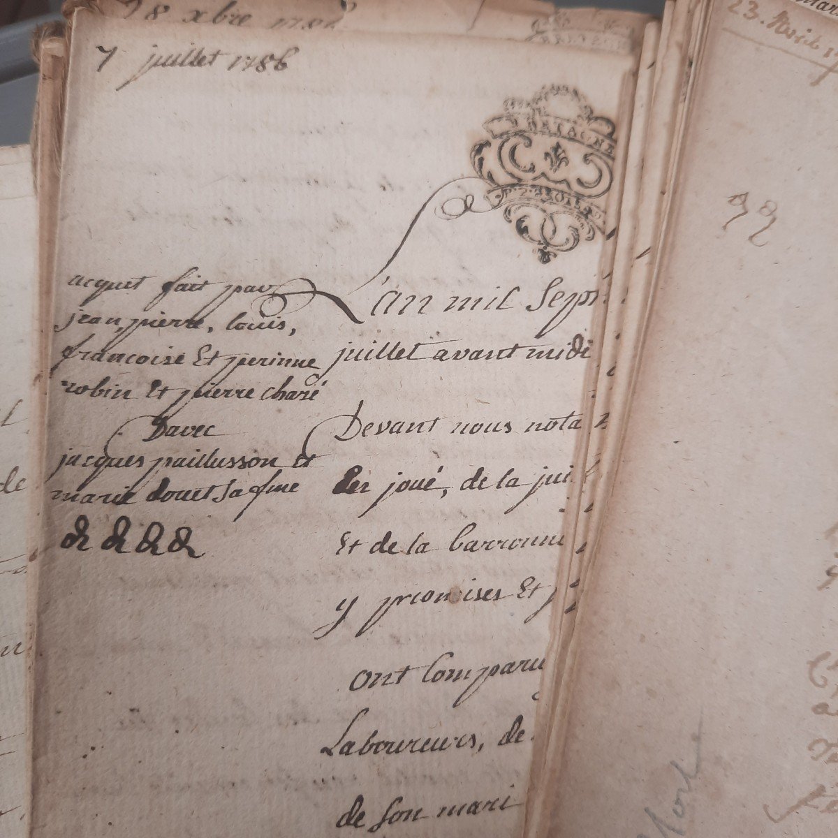 Manuscripts Testimonies Of The Life Of The Bretons In The 18th Century-photo-4