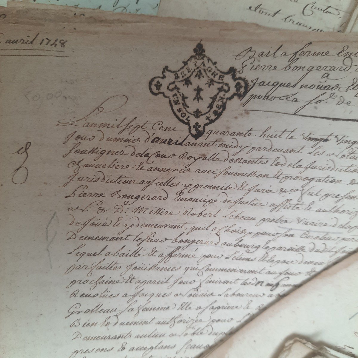 Manuscripts Testimonies Of The Life Of The Bretons In The 18th Century-photo-5