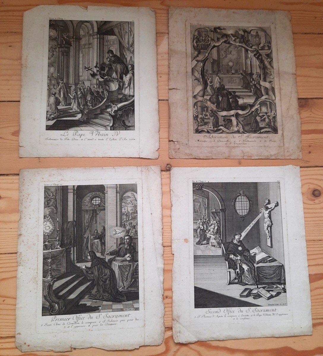 Quartet Of Engravings By Klauber, 18th Century