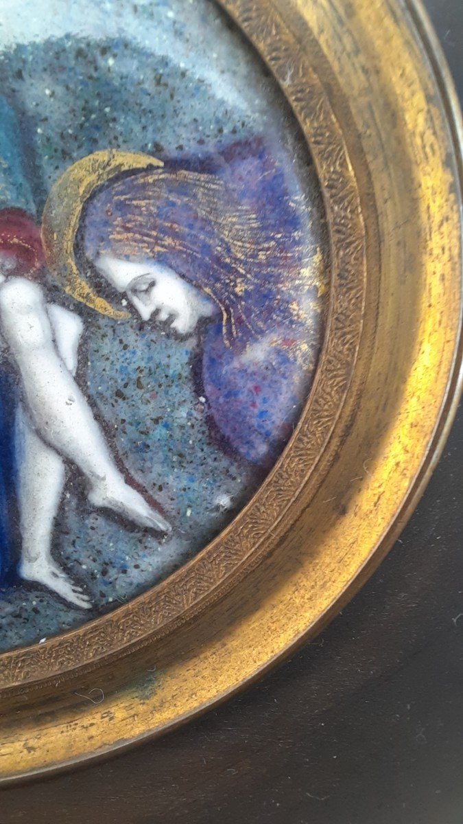 Pieta Limoges Enamels On Copper-photo-2