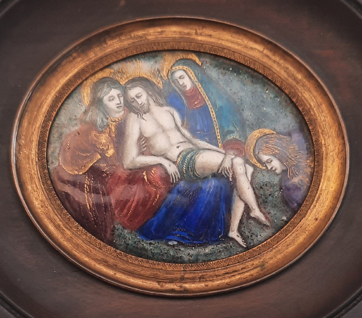 Pieta Limoges Enamels On Copper