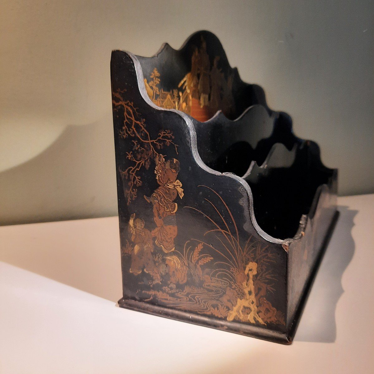 Napoleon III Letter Holder Japanese Style-photo-3