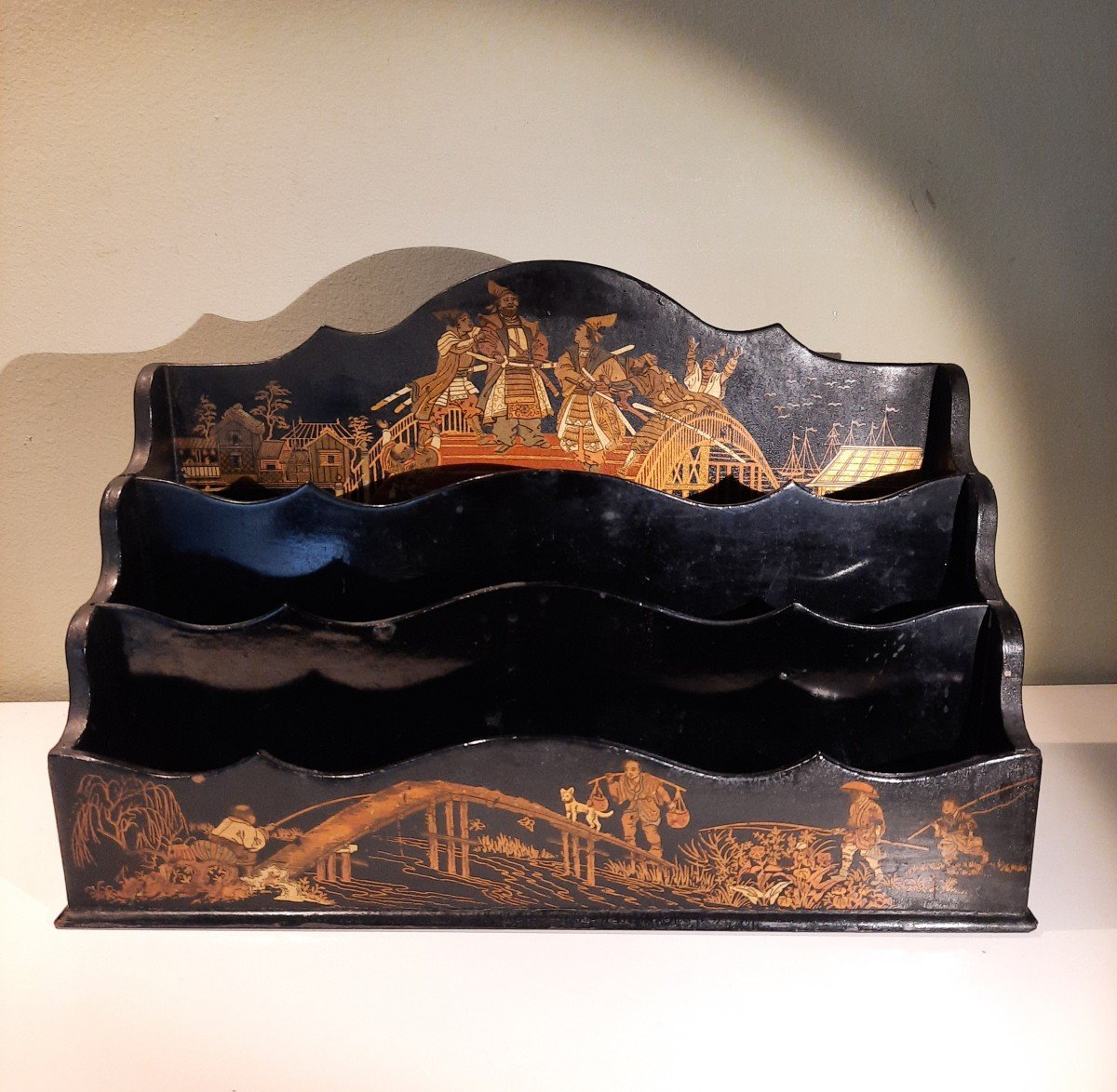 Napoleon III Letter Holder Japanese Style