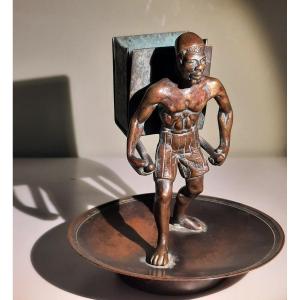 Abdo De Pyrogène Nubien Bronze de Vienne