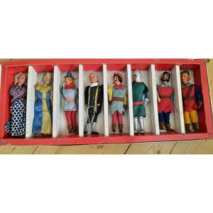 Antique Hanging Puppet Set