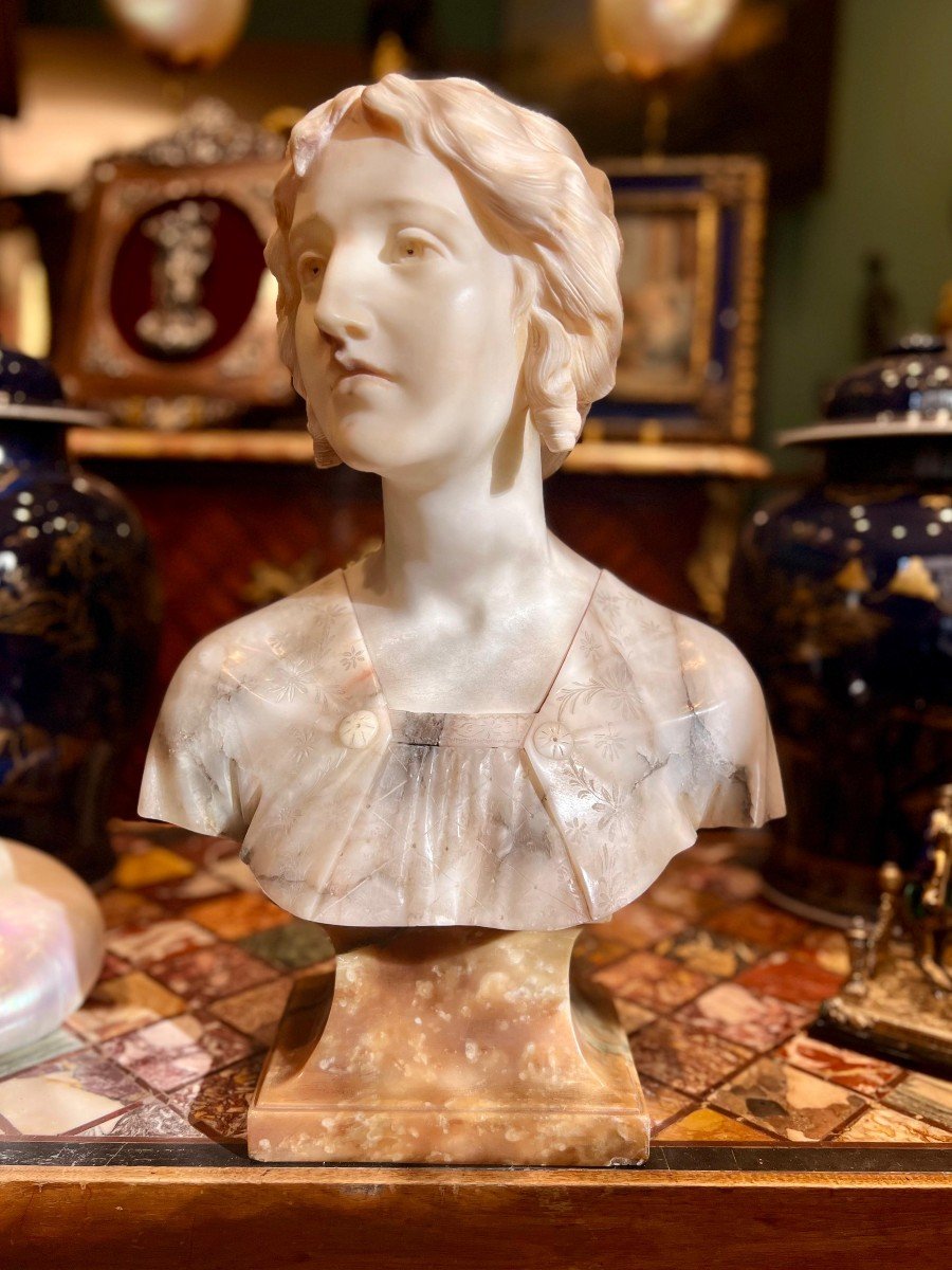 Marble Sculpture Depicting A Lady's Bust. France.