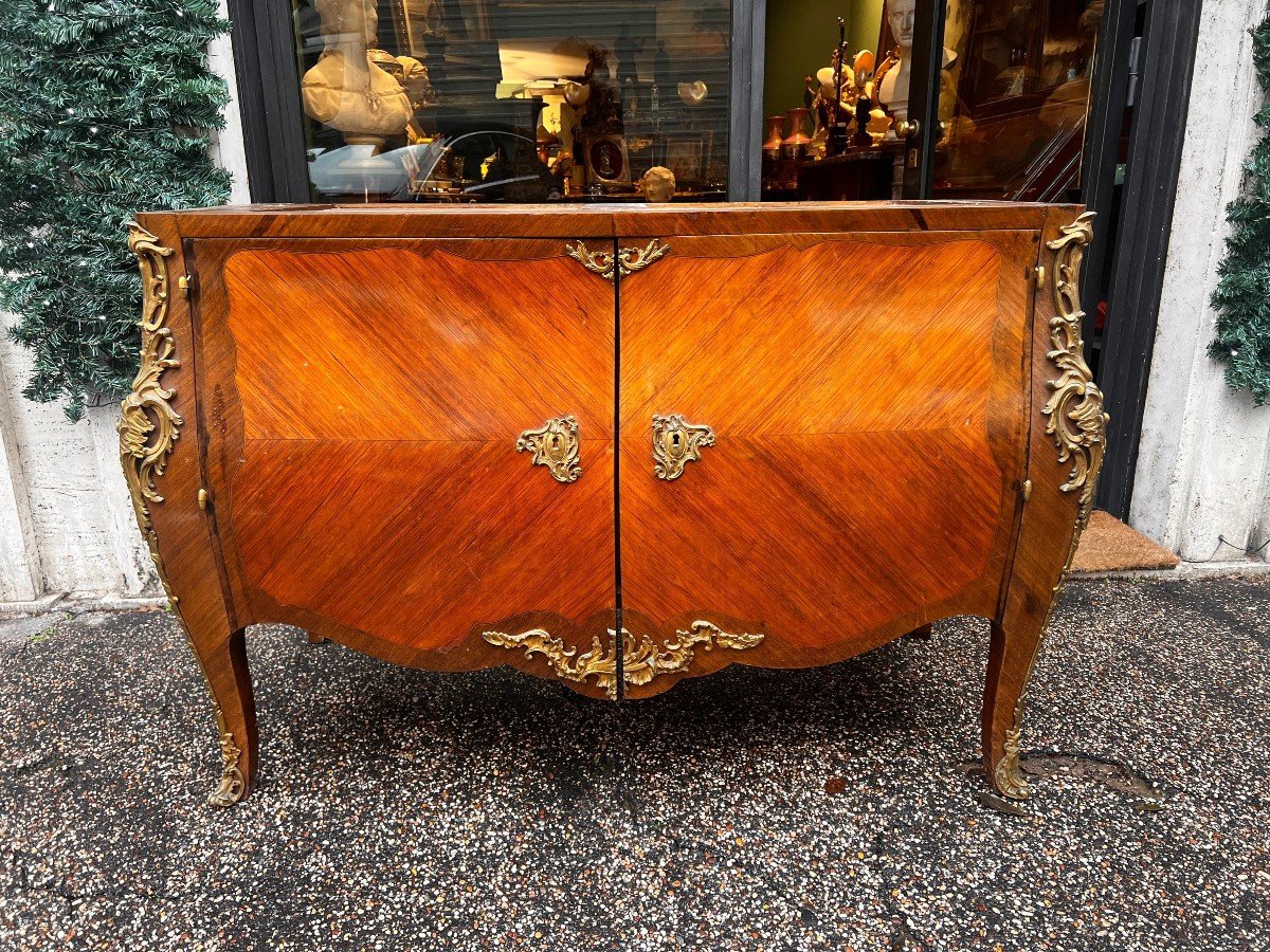 Commode With Marble Top In Louis XV Style. France, Napoleon III Period-photo-2