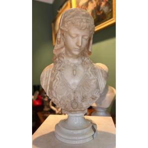 Marble Sculpture Female Figure XIX Sec.