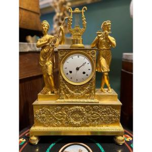 Gilt Bronze Table Clock. France, Empire Period