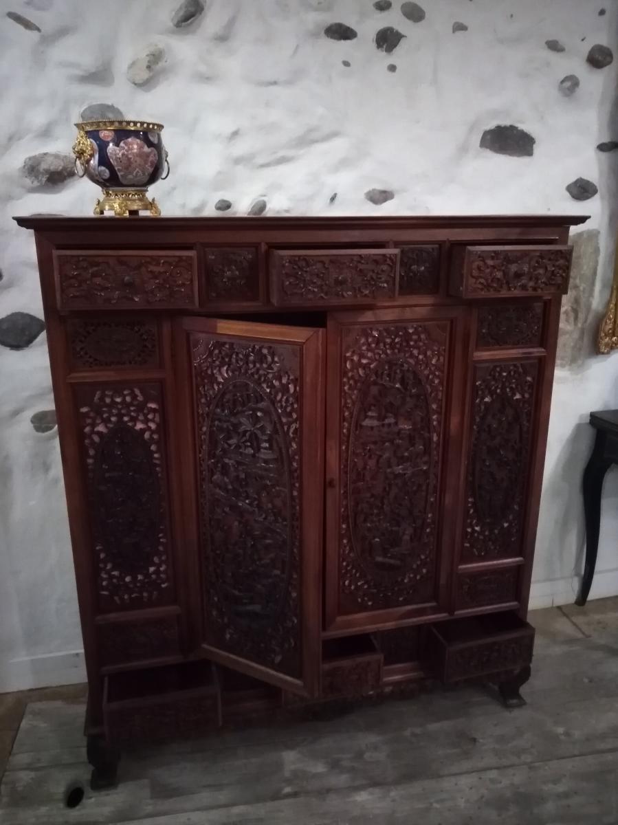 Meuble Cabinet Buffet Indochine-photo-2