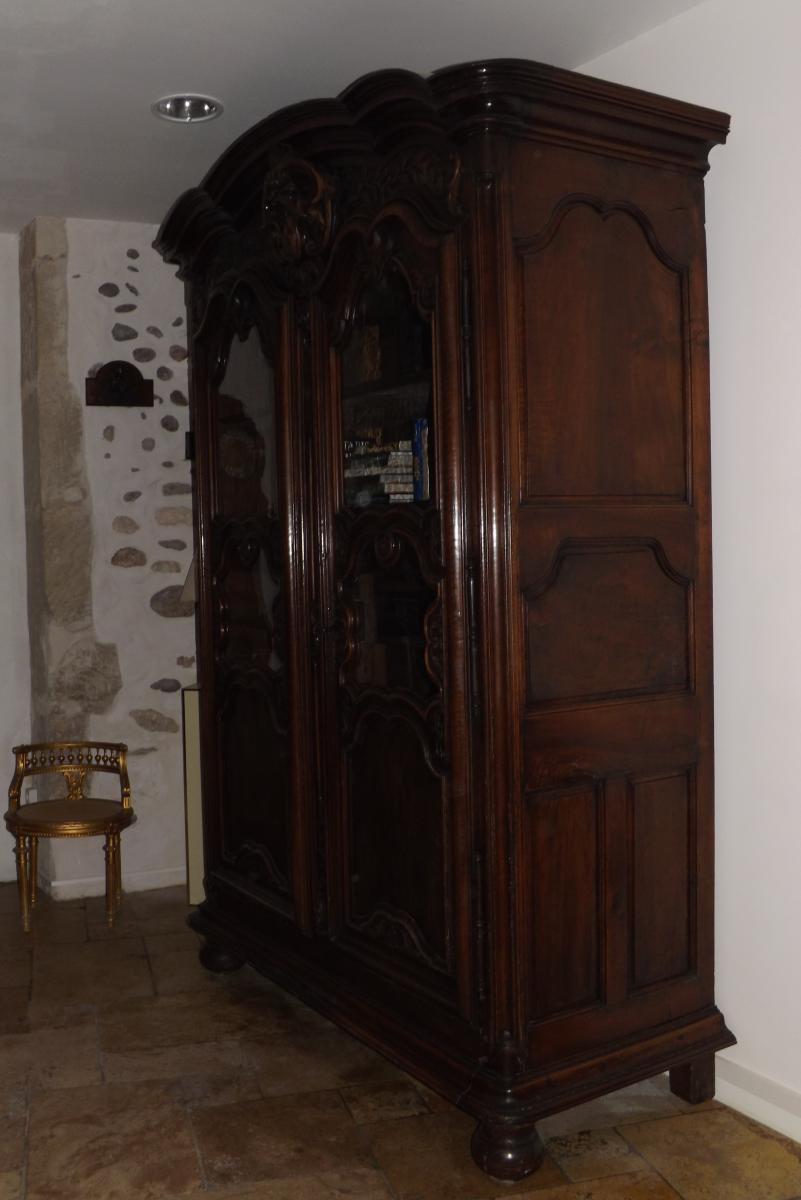 Great Wardrobe Closed Castel 18 Th Regence-photo-3