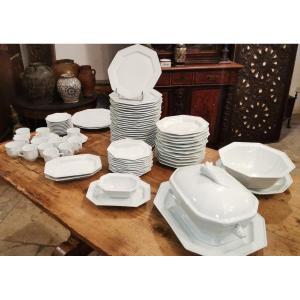 Table Service 80 Pieces Coquet Limoges Lotus 