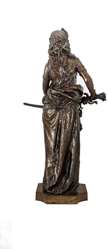 Importante Sculpture En Bronze De Charles Octave Levy (1820-1899), « Salomé »-photo-3