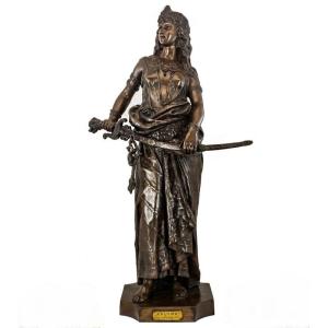 Important Bronze Sculpture By Charles Octave Levy (1820-1899), “salomé”