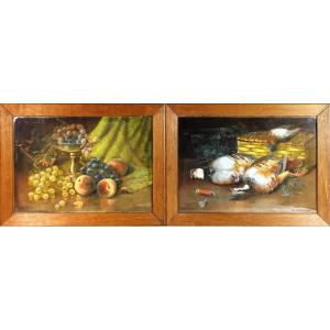 19th Century School, Pair Of Still Lifes