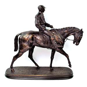 « Jockey à Cheval N°1″de Pierre-jules Mêne (1810-1879)