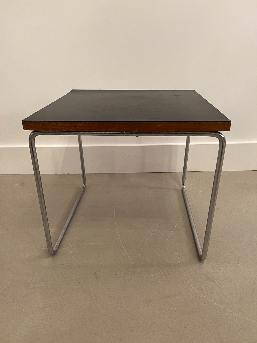 Table Basse Par Pierre Guariche Pour Steiner, Modèle Volante, bout de canapé design 1950 .-photo-3